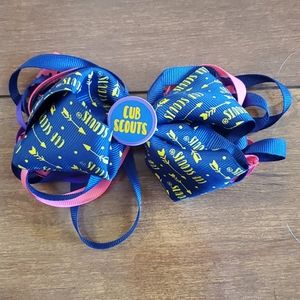 Cub scout hair bow